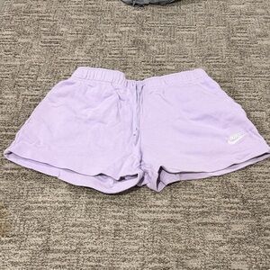 Nike Women's Light Purple Sweat Shorts